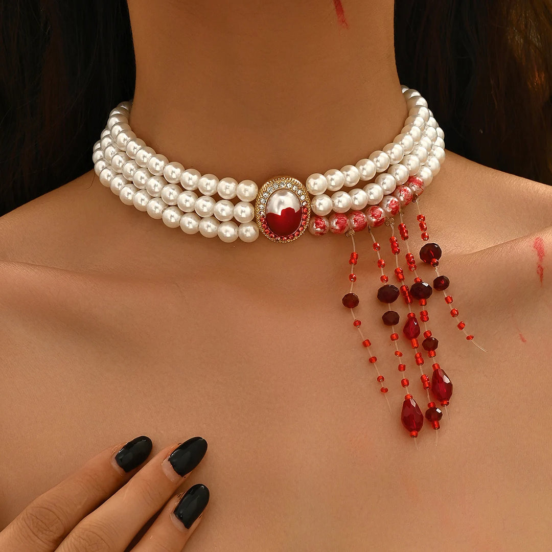 Crimson Veil Choker