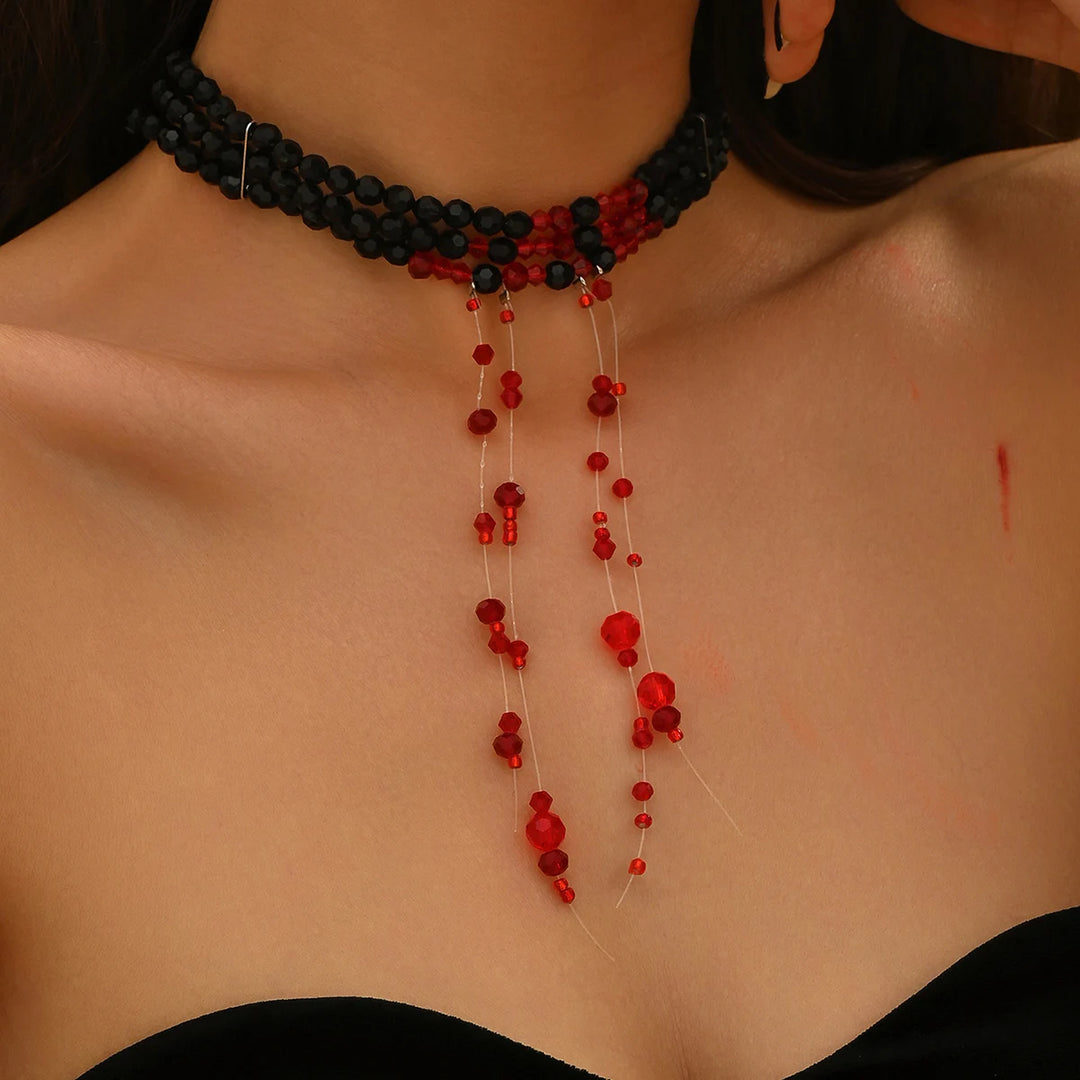 Crimson Veil Choker