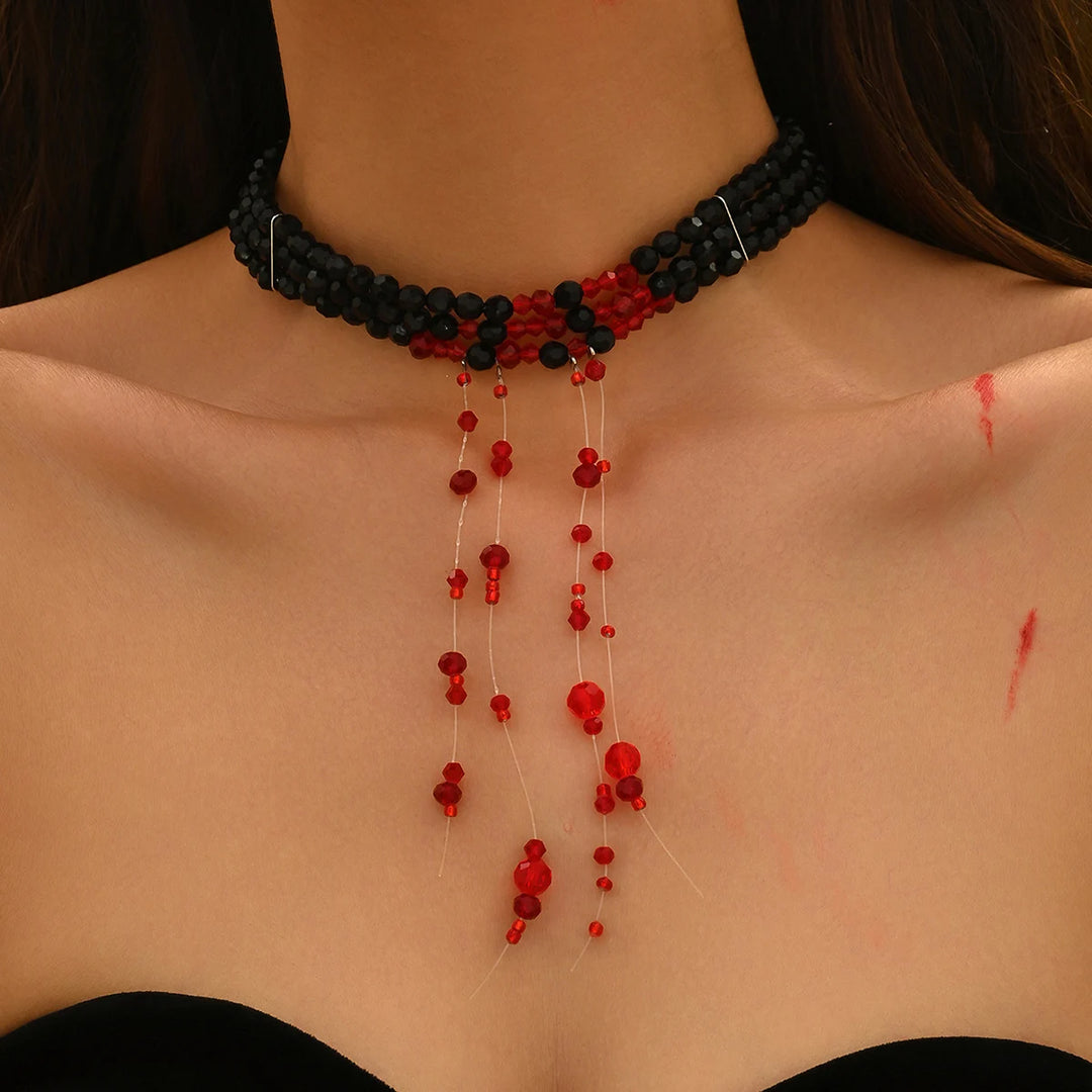 Crimson Veil Choker
