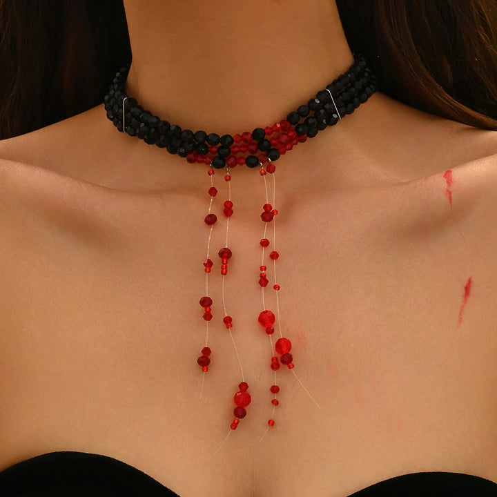 Crimson Veil Choker