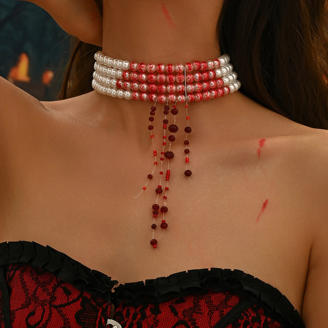 Crimson Veil Choker