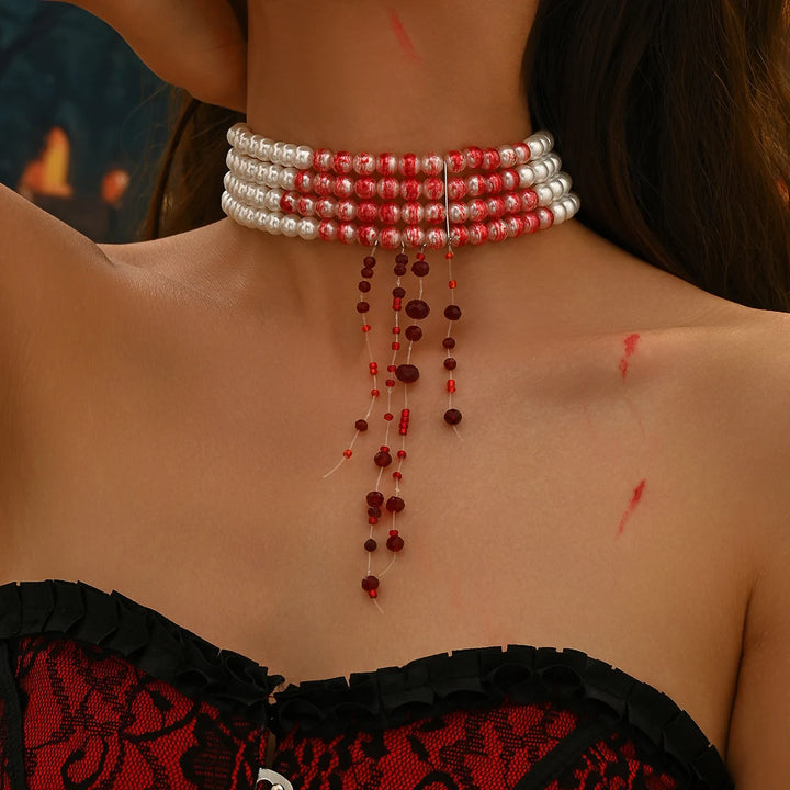 Crimson Veil Choker