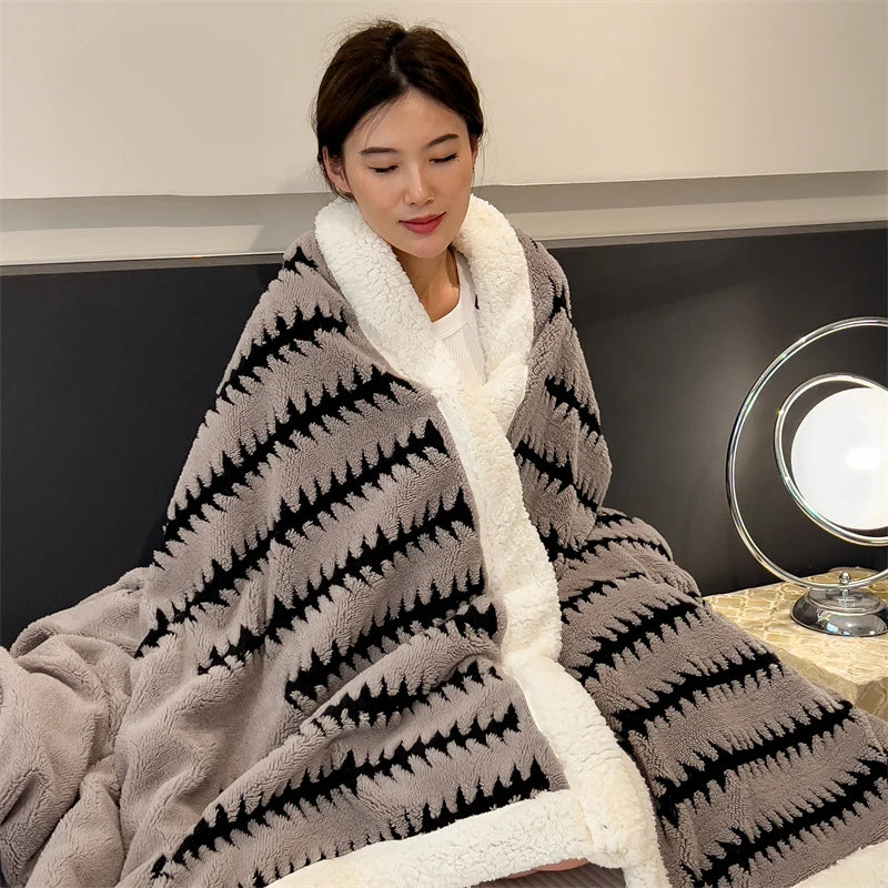 Lupine Sherpa Blanket