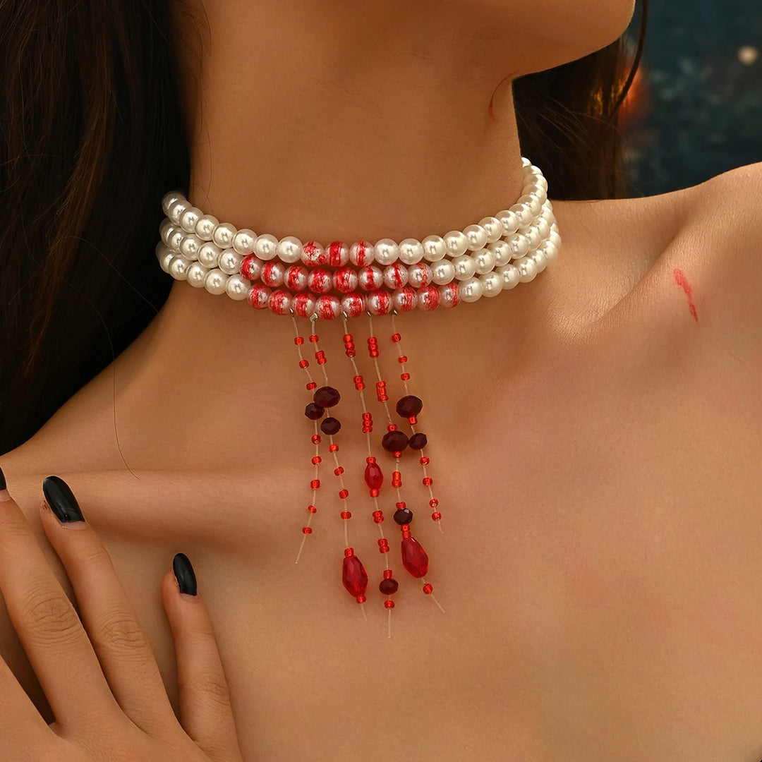 Crimson Veil Choker
